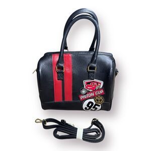 LoungeFly Disney Cars McQueen Satchel Piston Cup Crossbody‎ Bag RARE Y2K